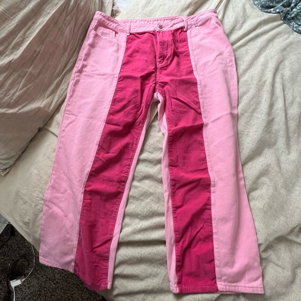 Two toned pink pants